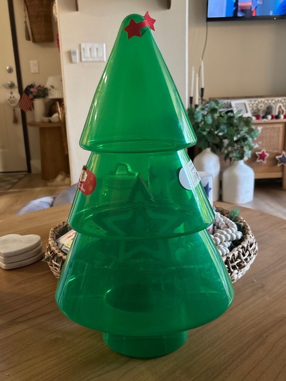 Translucent Green Christmas Tree Display - Picture 2 of 3